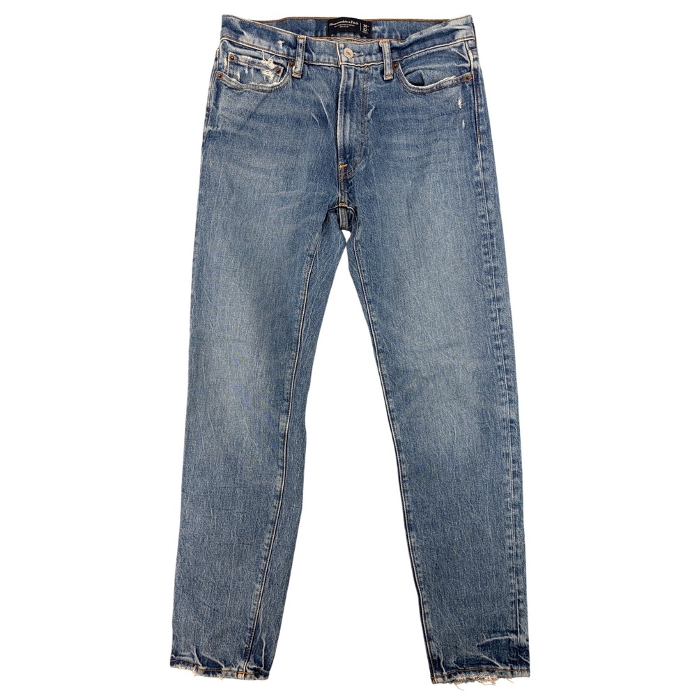 Abercrombie & Fitch 90s Slim Mens Jeans 30x32 Medium Wash Vintage Stretch Denim